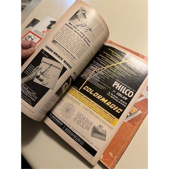 Vintage Electronics Technician 1960s Magazines Lot of 11 Radios TV Ads - Picture 14 of 16